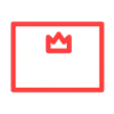Red camera icon on black screen