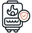 Document with shield security icon