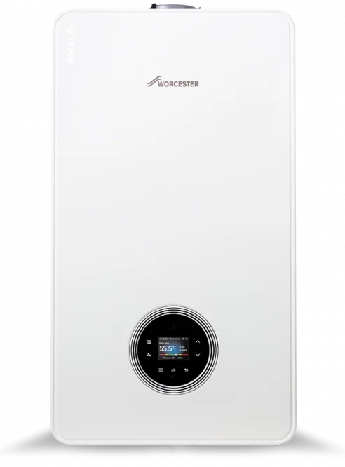 Worcester wall-mounted boiler with digital display