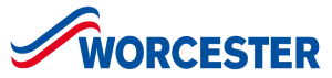 Worcester logo with red and blue swoosh